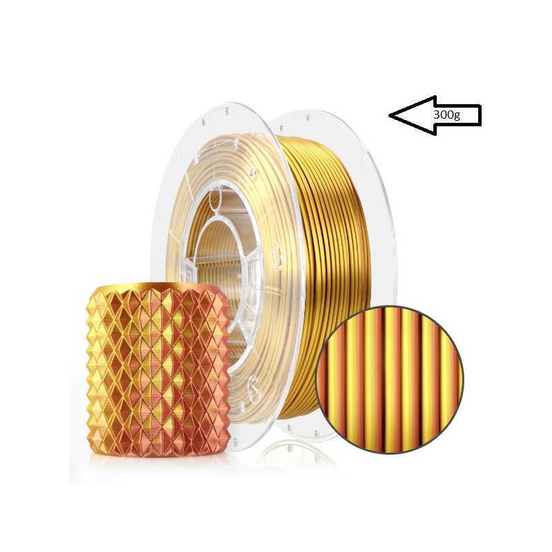 ROSA3D-PLA Magic Silk 1,75mm Gold Cooper 0,3 kg