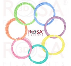 ROSA3D-3D PEN PACK PLA Pastel 7 colours x 10m