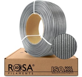 ROSA3D-PET-G Standard HS ReFill 1.75 mm Glitter Briliant Silver 1kg