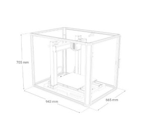 Snapmaker Artisan 3w1 Premium - moduł lasera, CNC, druk 3D w obudowie 40W_1