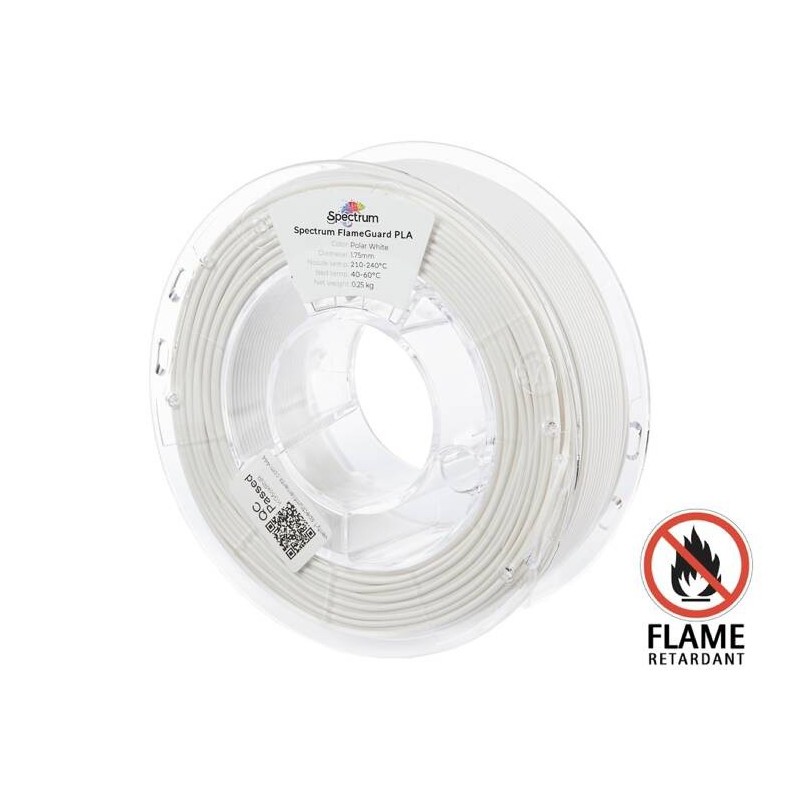 Filament Spectrum FlameGuard PLA 1.75mm 0.25kg POLAR WHITE