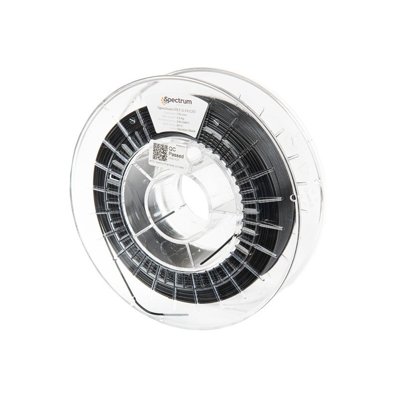Filament Spectrum PET-G FX120 1.75mm OBSIDIAN BLACK 0.5kg