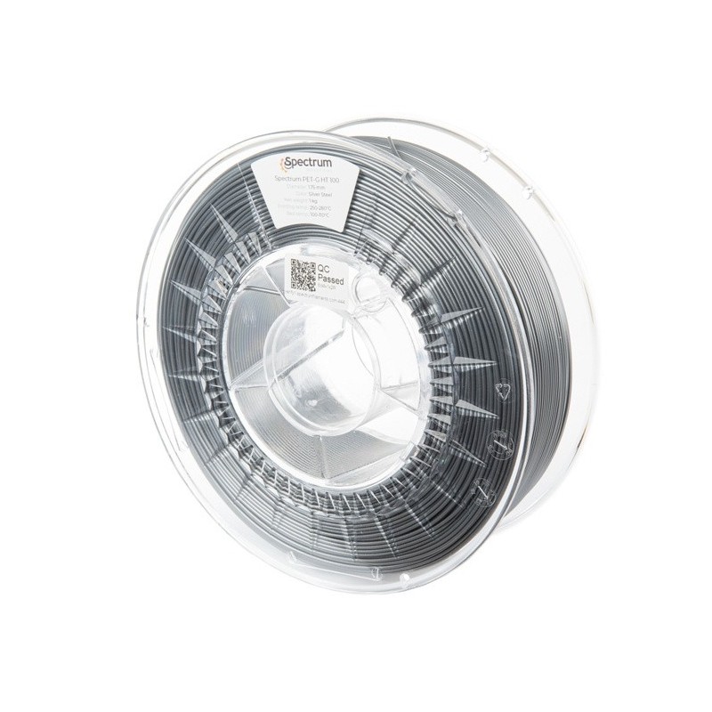 Filament Spectrum PET-G HT100 1.75 mm SILVER STEEL 1kg Filament Spectrum PET-G HT100 1.75 mm SILVER STEEL 1kg