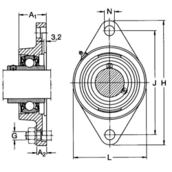 Obudowa łożyska SKF YTB 506M