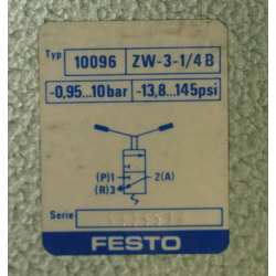 FESTO ZW-3-1/4 B 10096