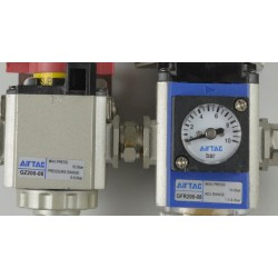 Airtac GFR 200-08 air preparation unit with shut-off valve