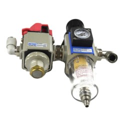 Airtac GFR 200-08 air preparation unit with shut-off valve