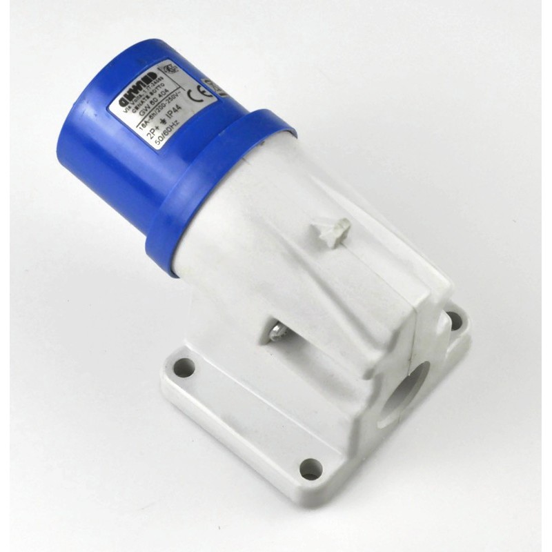 GEWISS GW60404 90° ANGLED SURFACE MOUNTING INLET - IP44 - 2P+E