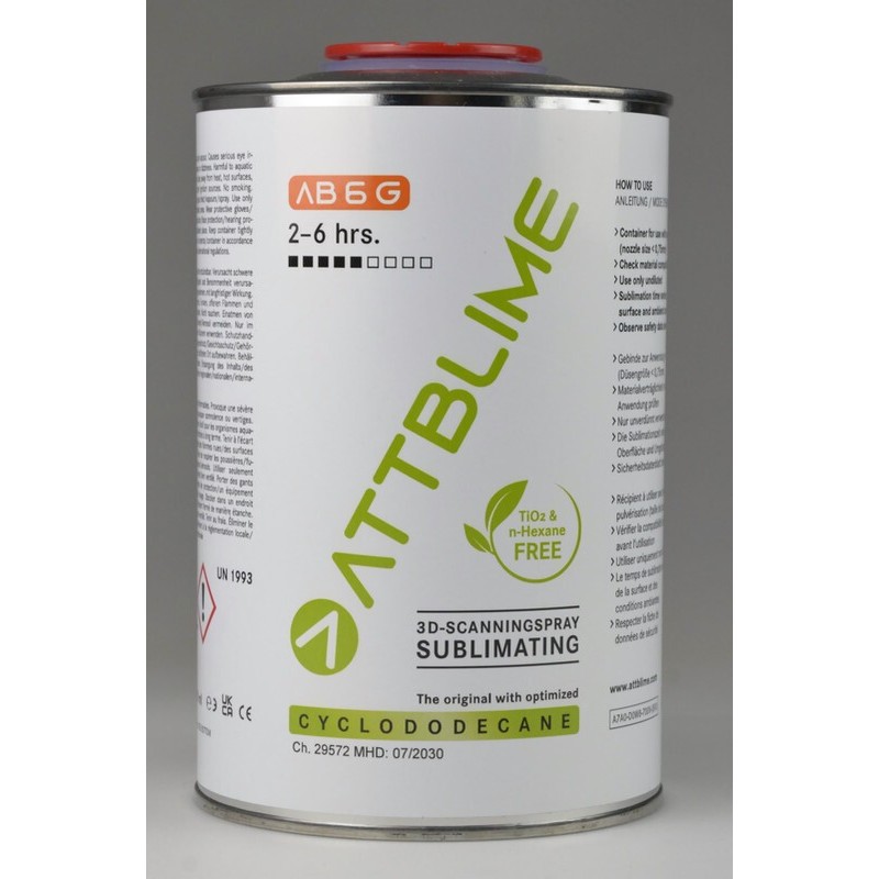 ATTBLIME AB6-G 1L sublimating scanning spray - reusable containers