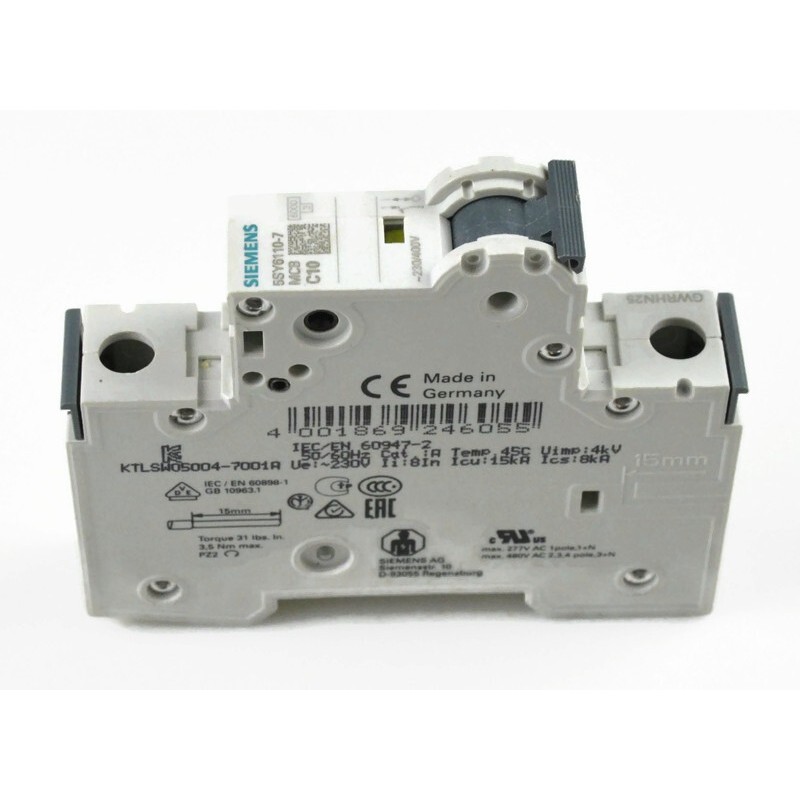 Wyłącznik nadprądowy Siemens 5SY6110-7 MCB C10