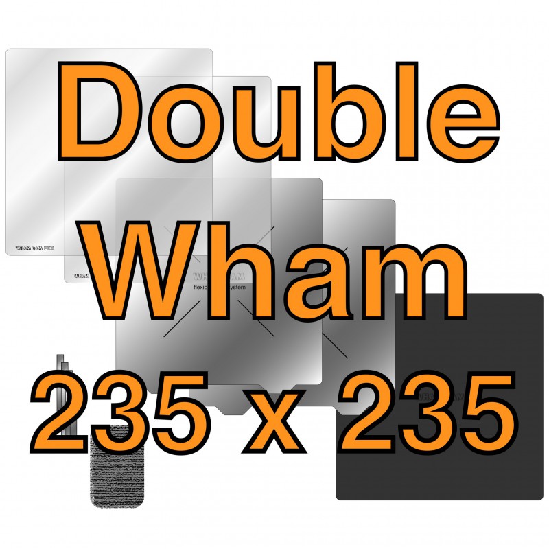 Double Wham Kit adhesive pad 235 mm x 235 mm / 9.25 ”x 9.25”