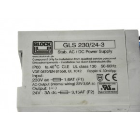 BLOCK GLS 230/24-3 Power Supply_1