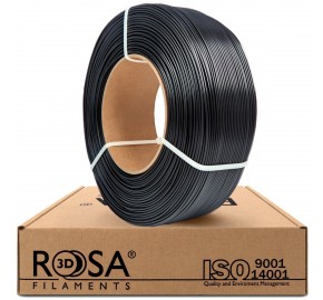 ROSA3D-PET-G Standard ReFill 1,75 mm Black 1kg|Outlet3d.eu