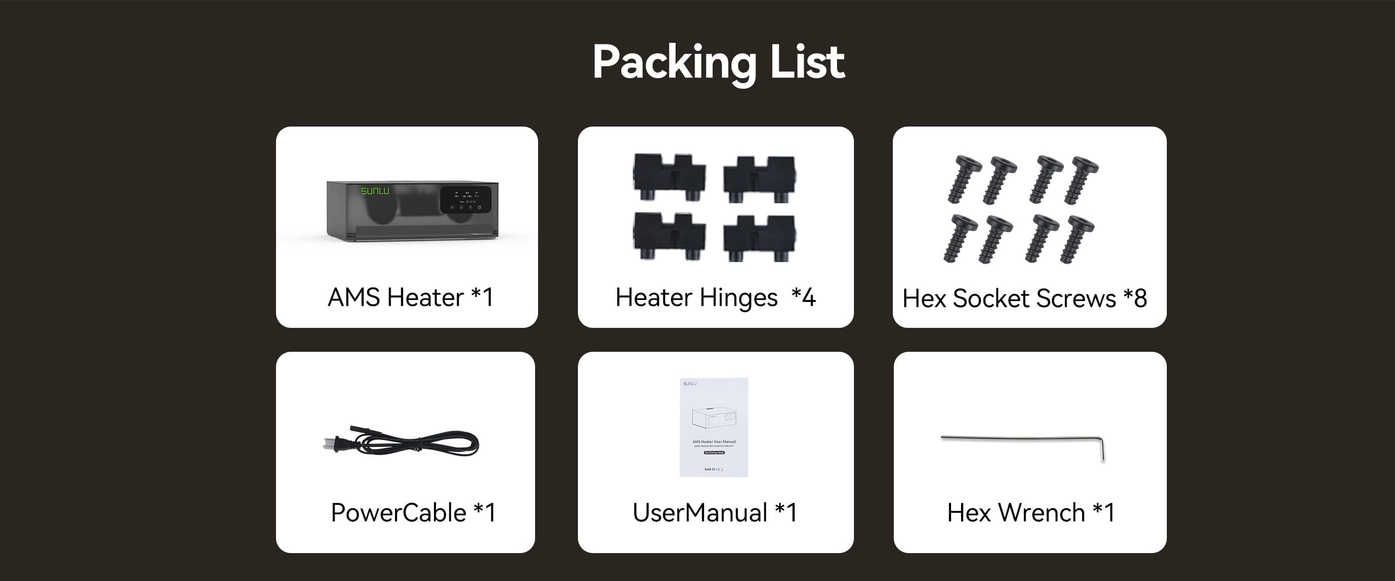 packing list
